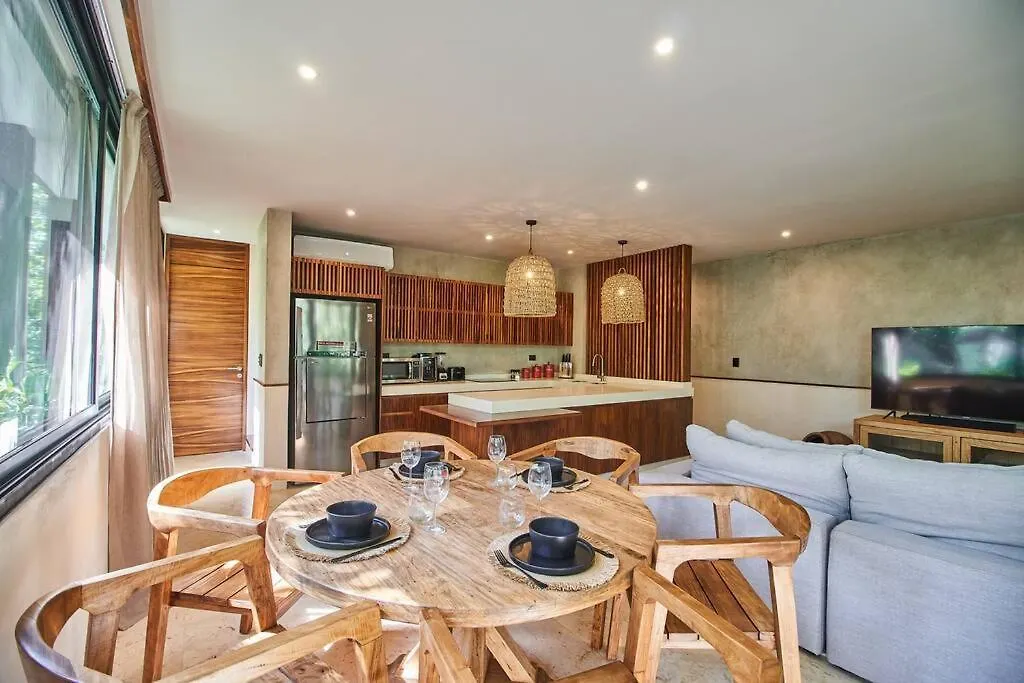 Nuuch Classy Ph W/ Private Pool/Rooftop, Aldea Zama Tulum Apartament